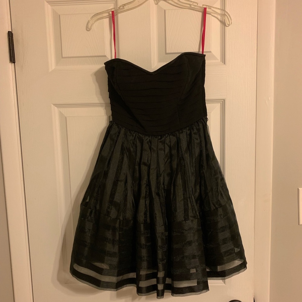 Black Strapless Dress